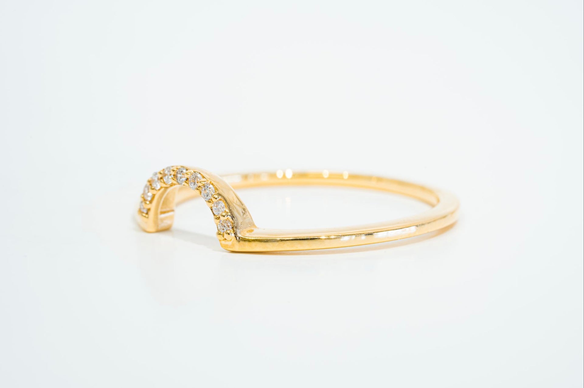 U DIAMOND CONTOUR RING
