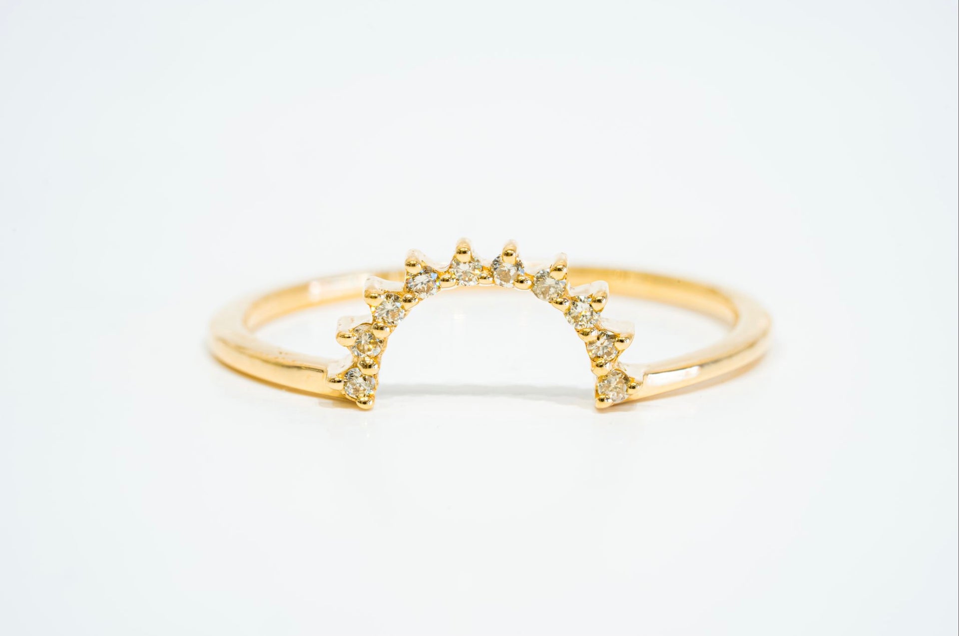 U DIAMOND CONTOUR RING