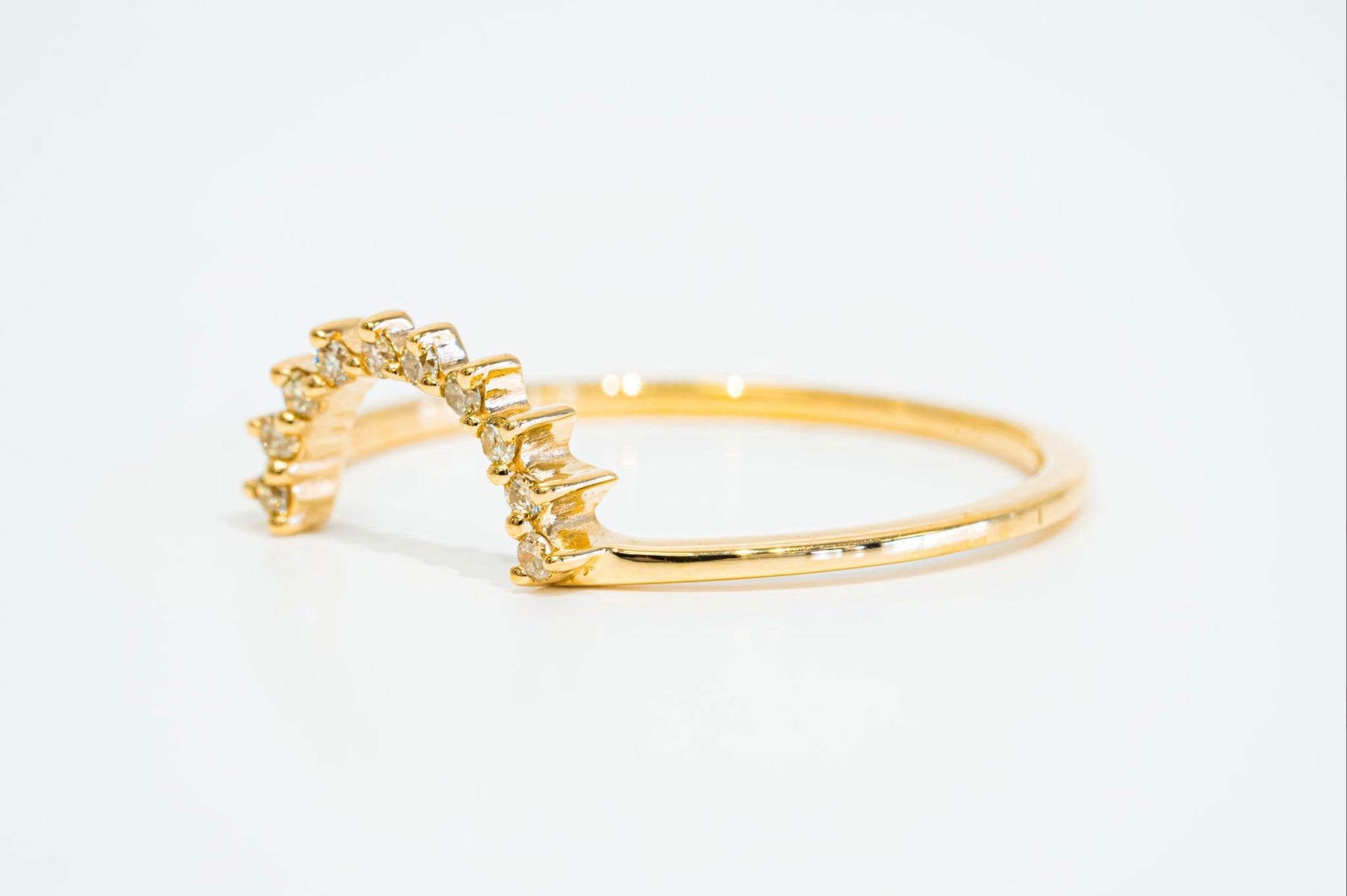 U DIAMOND CONTOUR RING